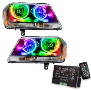 Dodge Avenger Headlight Assembly - ORACLE Lighting - ColorSHIFT with 2.0 Controller - Black - `08-`14